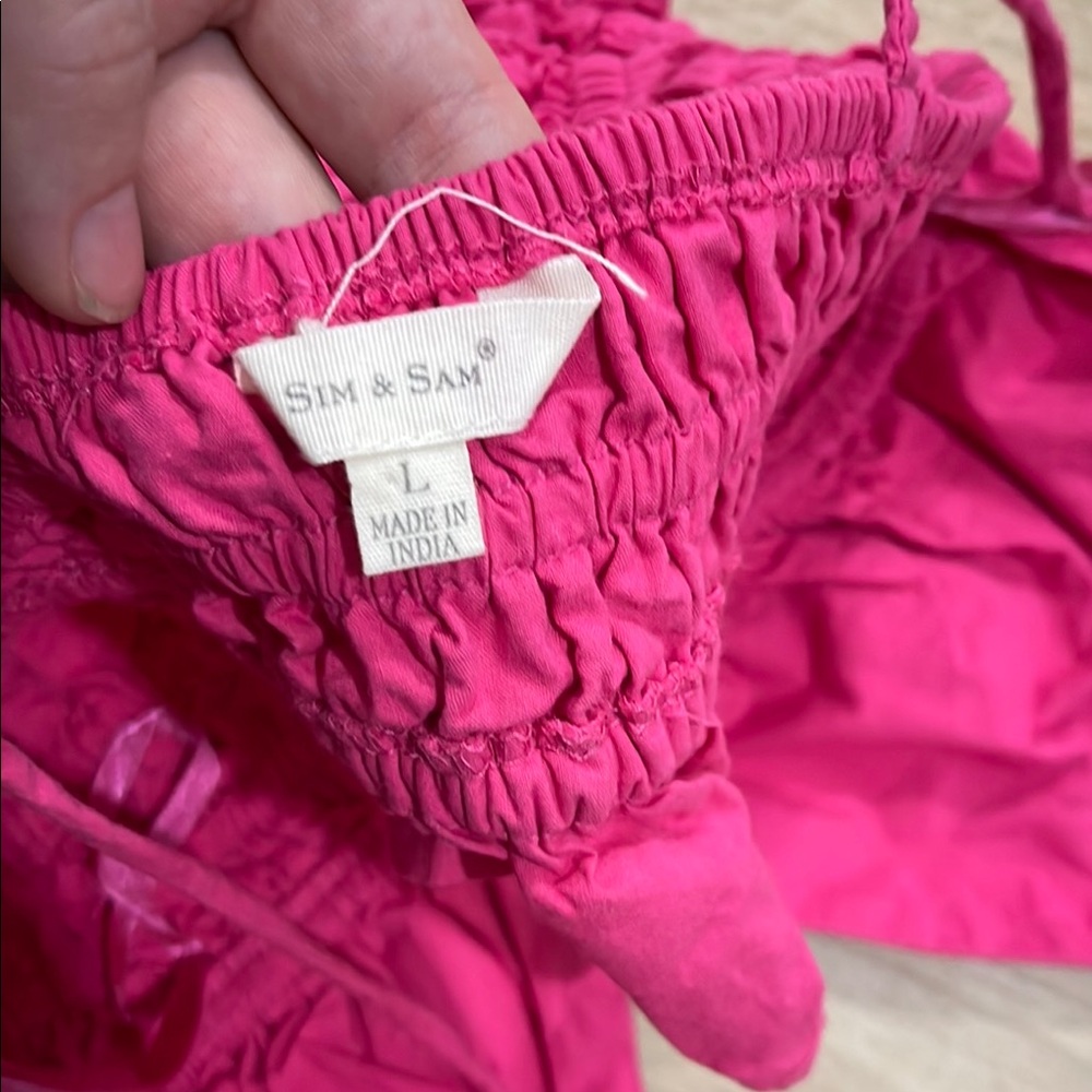 Pink Ruffled Women's Top - Picture 2 of 3